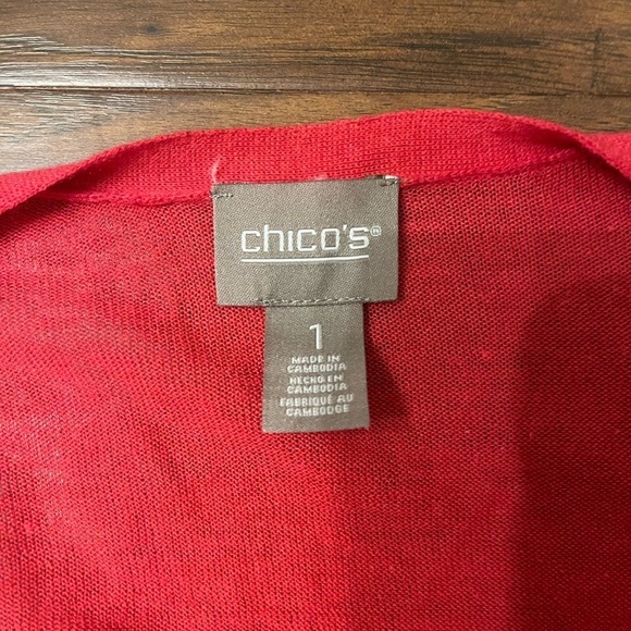 NWT Chicos Yelena Convertible Cardigan Size 1 - Picture 3 of 4